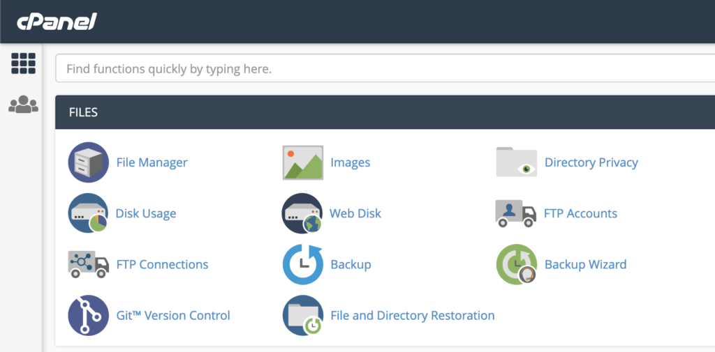 Cpanel Dashboard